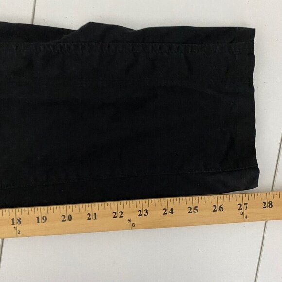 Chicos Slim Leg Ankle Pants Womens 1 US 8 Black Cotton Blend - Picture 9 of 9